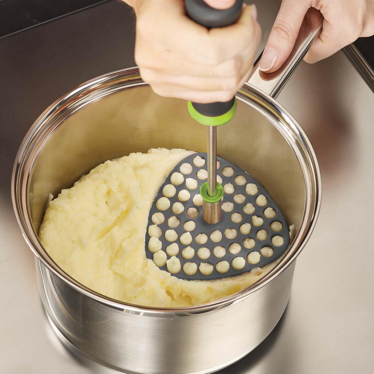 Grey/Green Joseph Joseph Delta Folding Masher mash