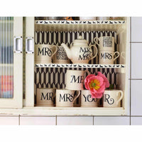 Emma Bridgewater Black Toast MRS & MRS Set Of 2 Half Pint Mugs Boxed Black Toast Range