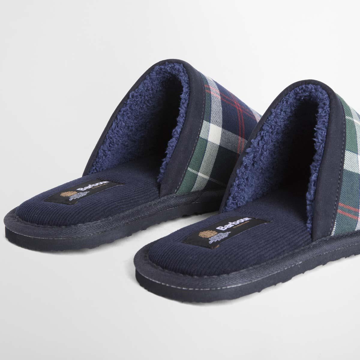 Barbour Mens Everitt Tartan Mule Slipper