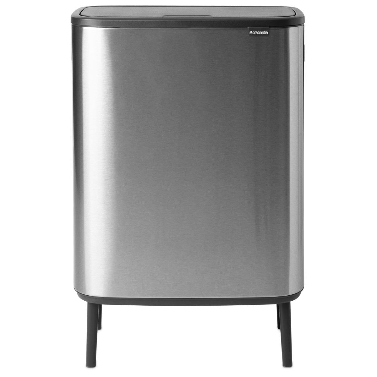 Matt Steel Brabantia Bo Touch Bin Hi 60 Litre