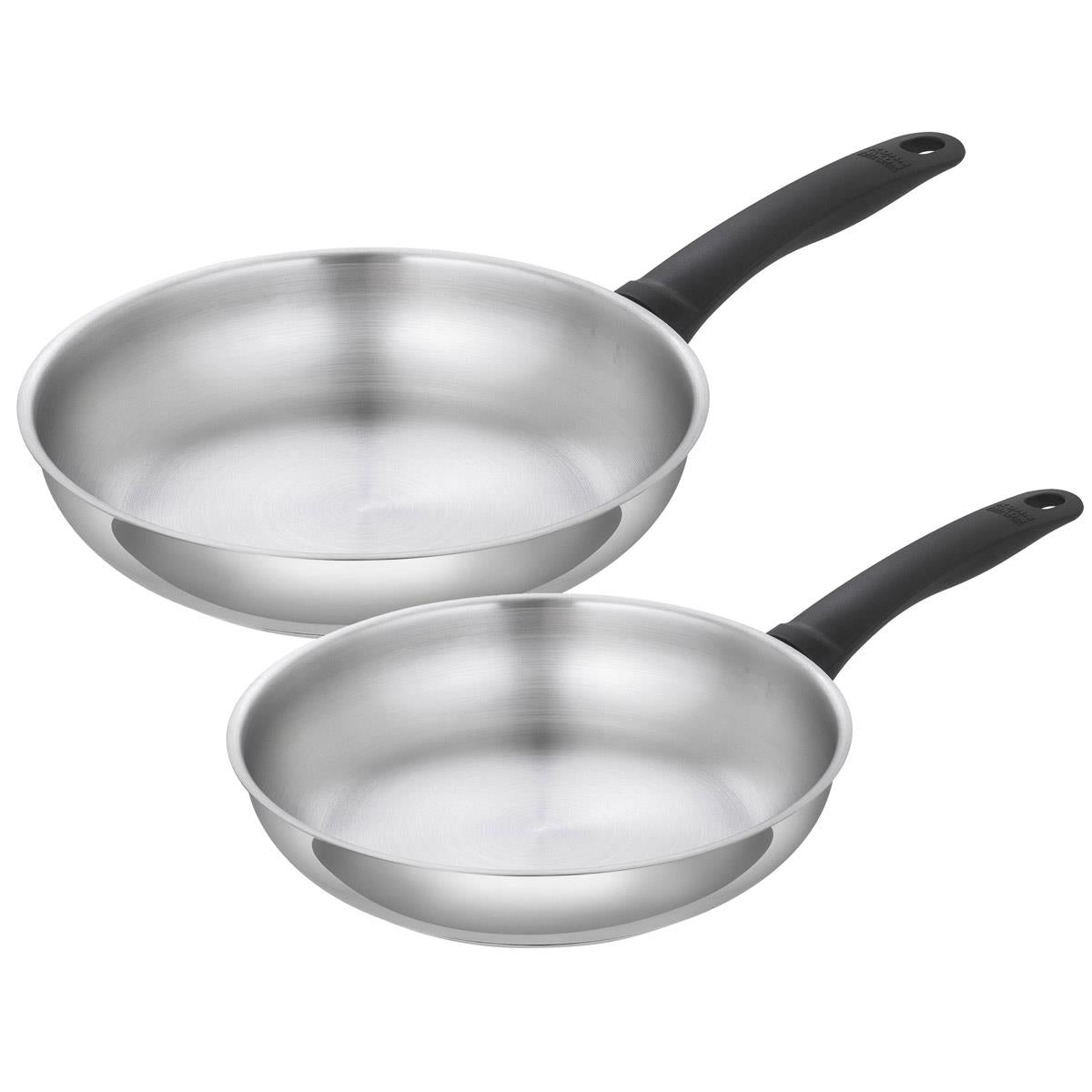 Kuhn Rikon Classic Induction Frying Pan Set Uncoated 24cm and 28cm