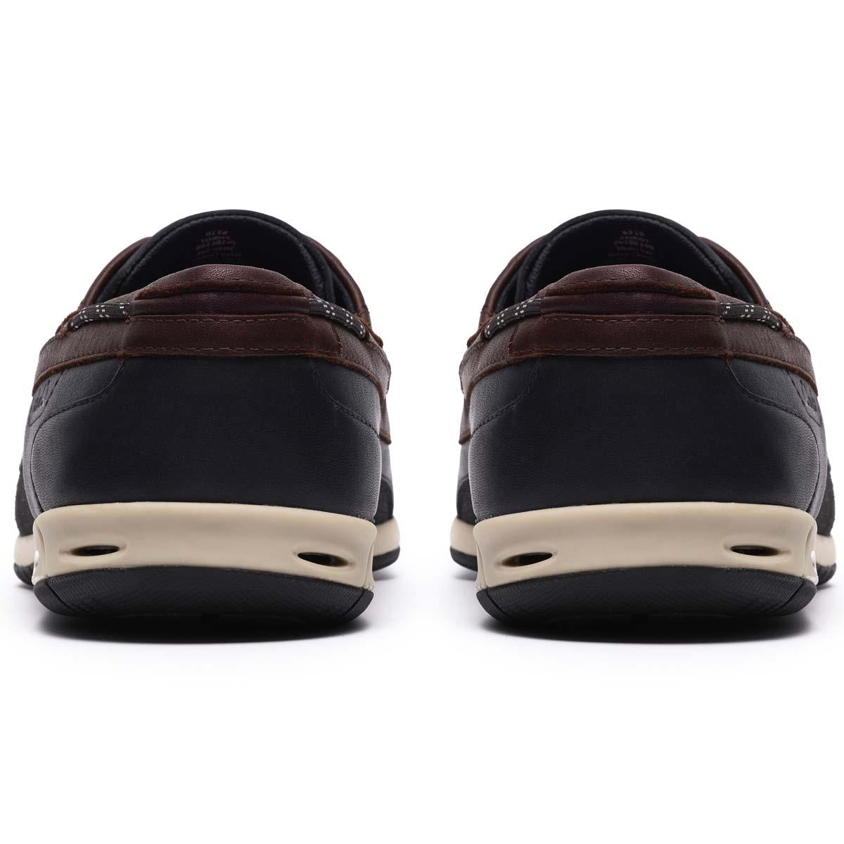 Navy Combi Clarks Mens Orson Sail Boat Shoes Heel