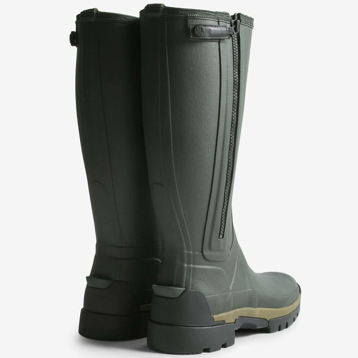 Hunter Mens Balmoral Tall Zip Up Neo Lined Tech Sole Boot
