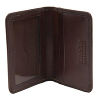 Dark Brown Calf Leather Loake Fenchurch Card Holder