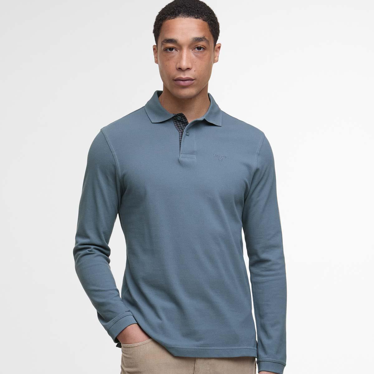 Barbour Mens Long Sleeve Sports Polo