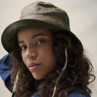 styled lifestyle Barbour Womens Brackley Wax Bucket Hat