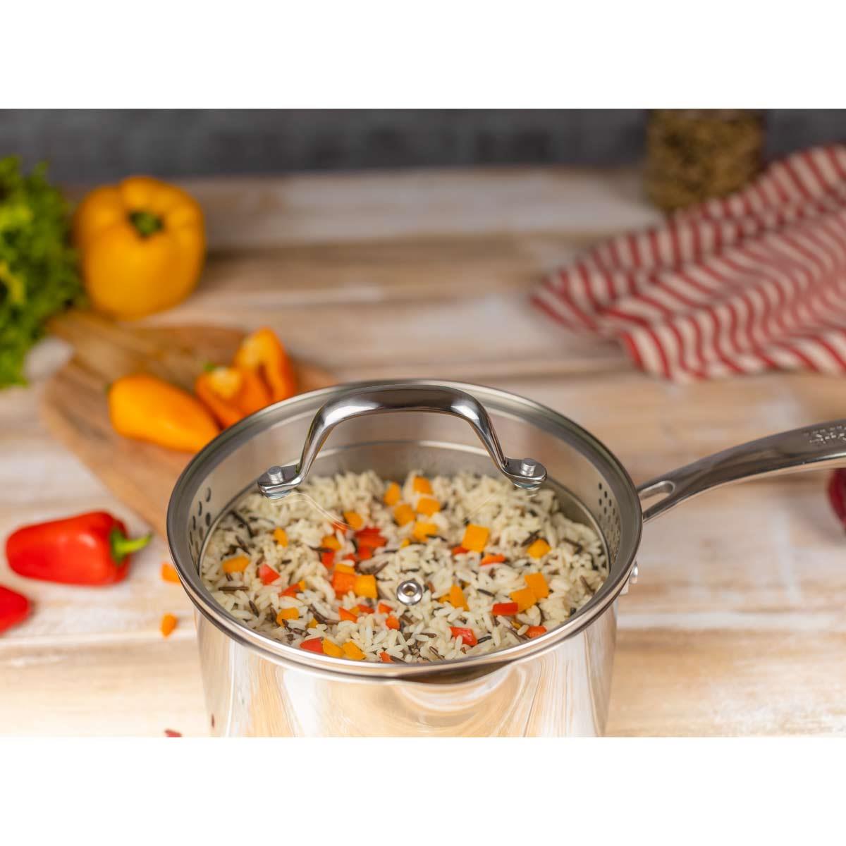 Kuhn Rikon Allround Plus 3 Piece Saucepan Set With Lid