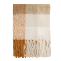 Mustard Check Barbour Womens Marie Scarf