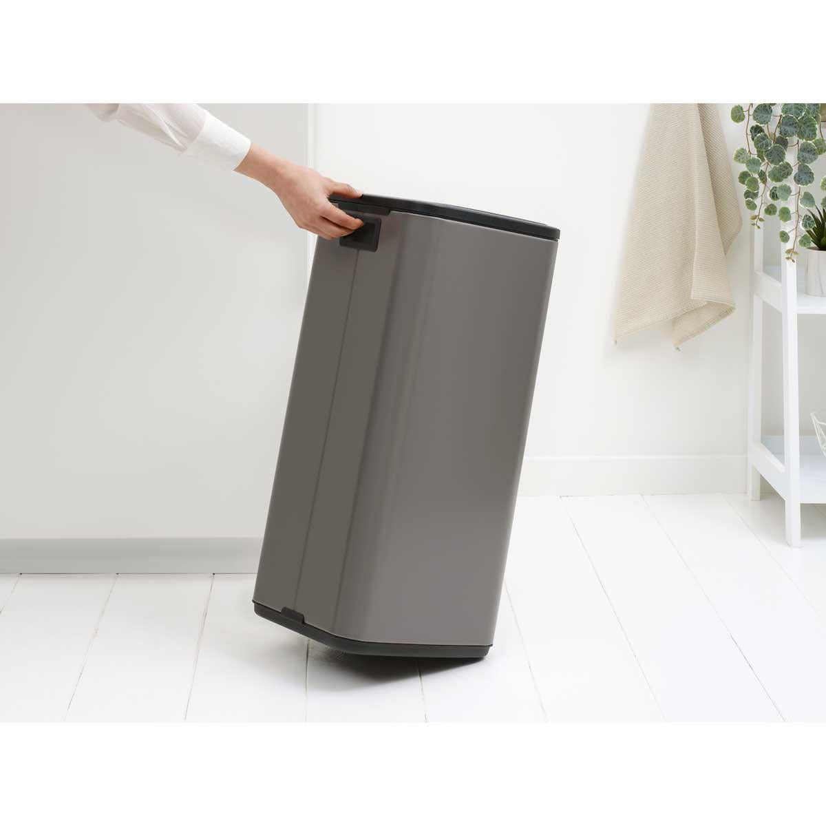 Platinum Brabantia Bo Touch Bin 30 Litre In Use