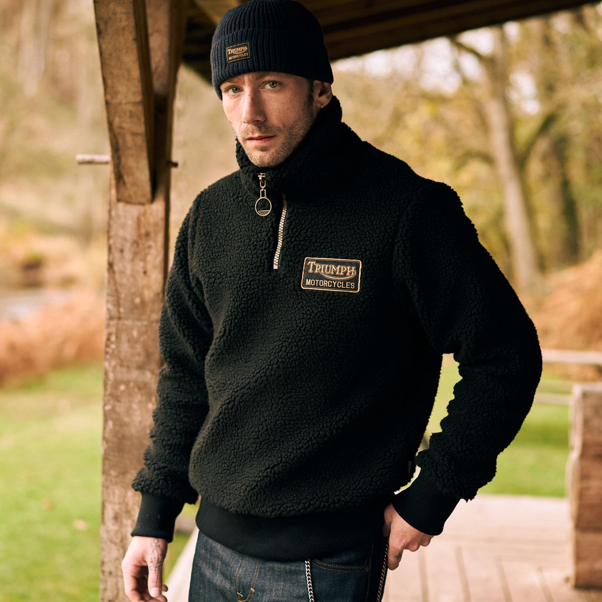 Triumph Roadhouse Half Zip High Pile Fleece