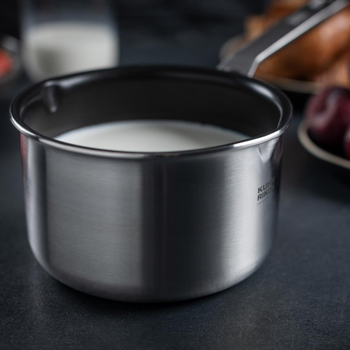 Kuhn Rikon Culinary Fiveply Milkpan Non-Stick Detail