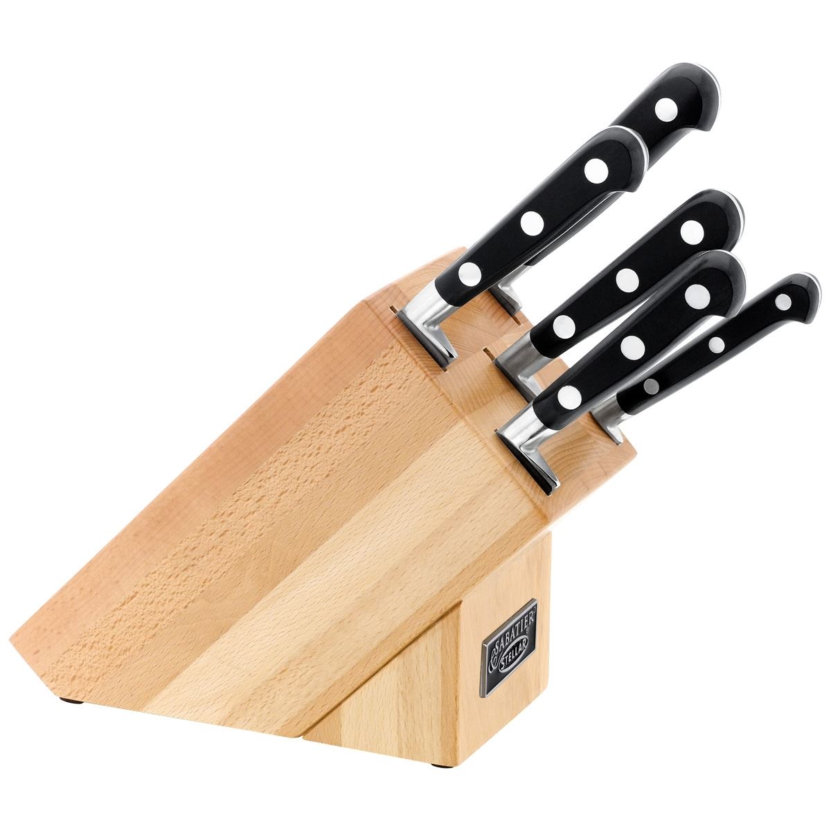 Stellar Sabatier IS 5 Piece Knife Block Set