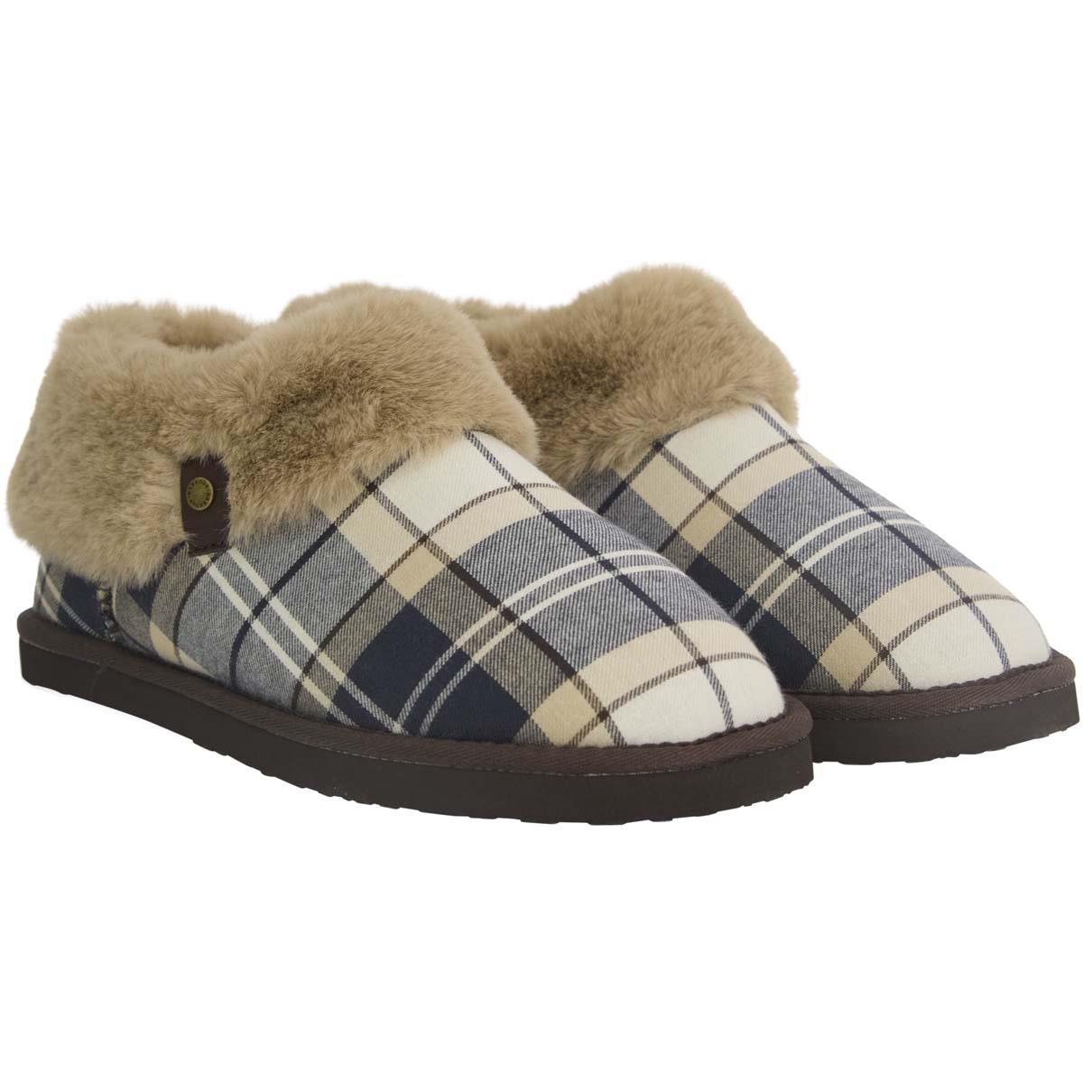 Barbour Womens Eloise Tartan Bootie Slipper