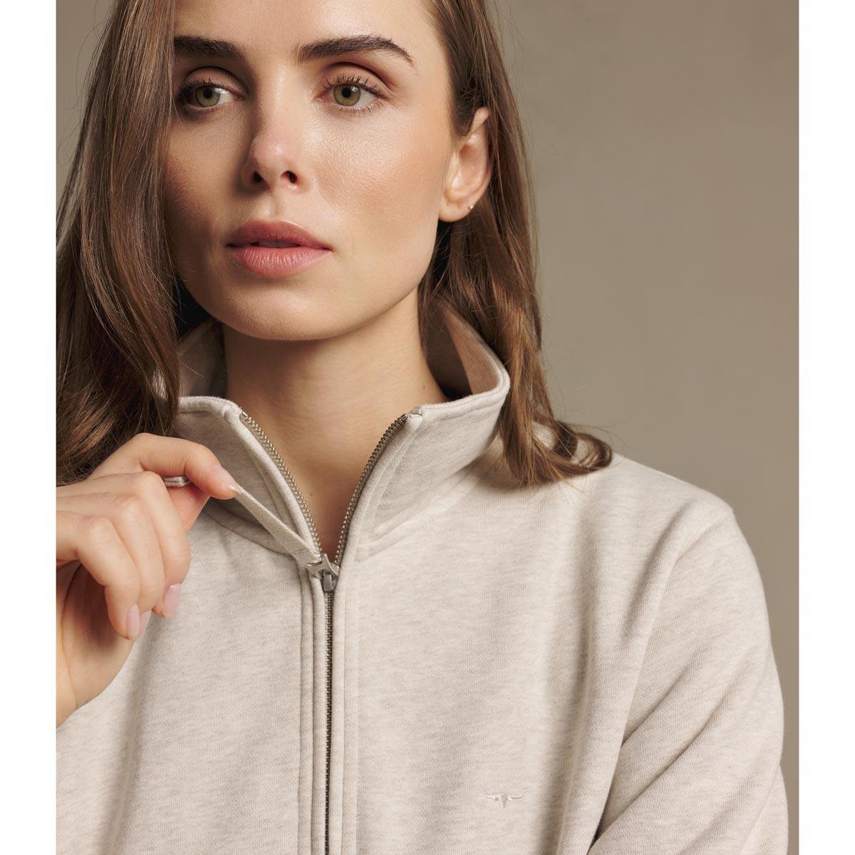R.M. Williams Womens Trickett Zip Neck Sweatshirt