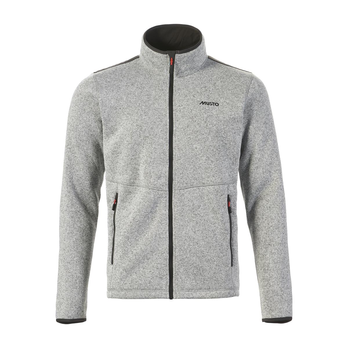 Grey Musto Mens Knitted Fleece