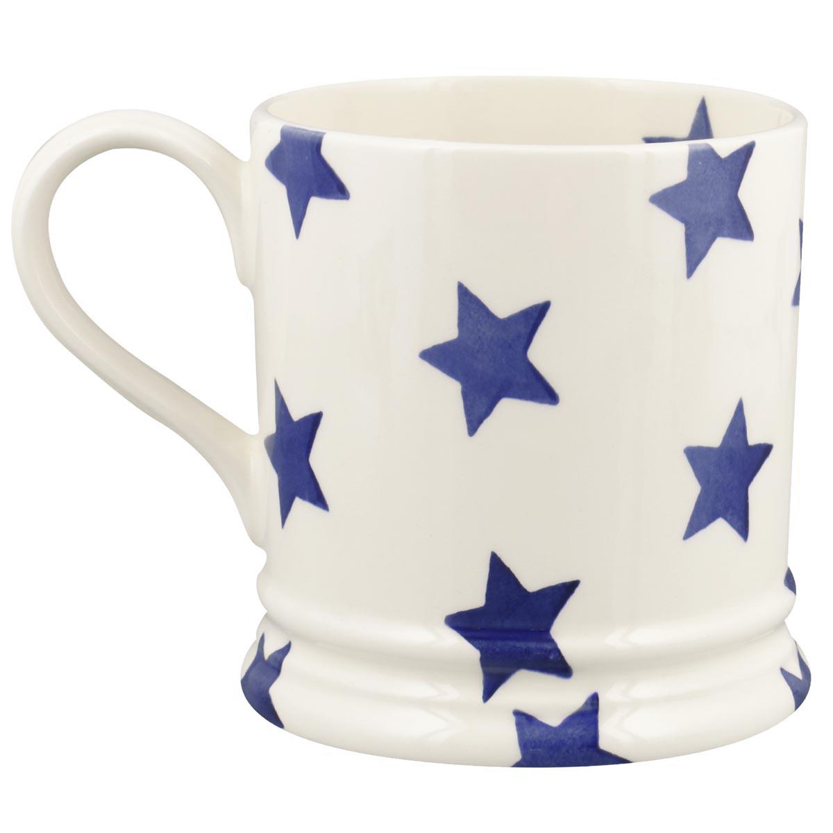 Emma Bridgewater Big Blue Star Big Daddy Pint Mug RIGHT