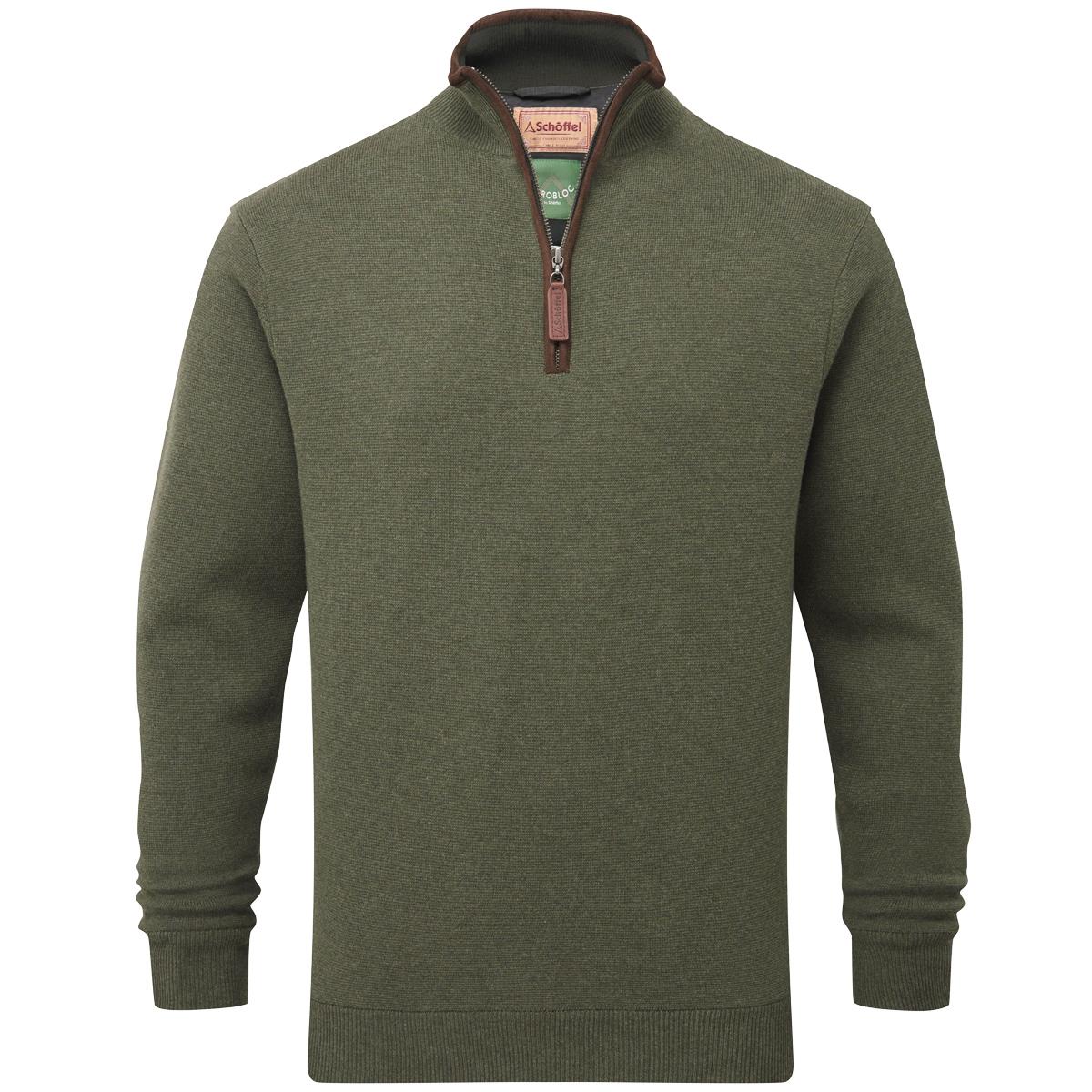 Woodland Schoffel Mens Angus Aerobloc 1/4 Zip Jumper
