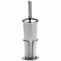 Chrome Plated Samuel Heath Toilet Brush Set