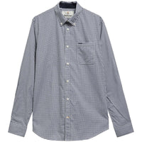 NAVY Harbourwall Tailored Gingham Shirt