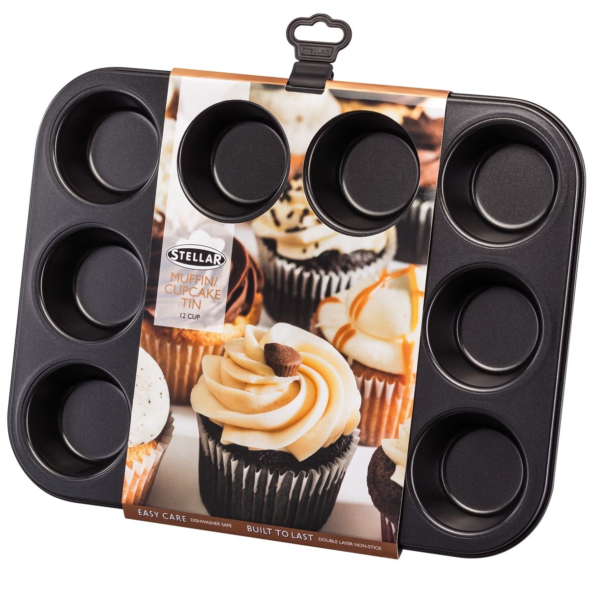 Stellar Bakeware Non-Stick Muffin/Cupcake Tin
