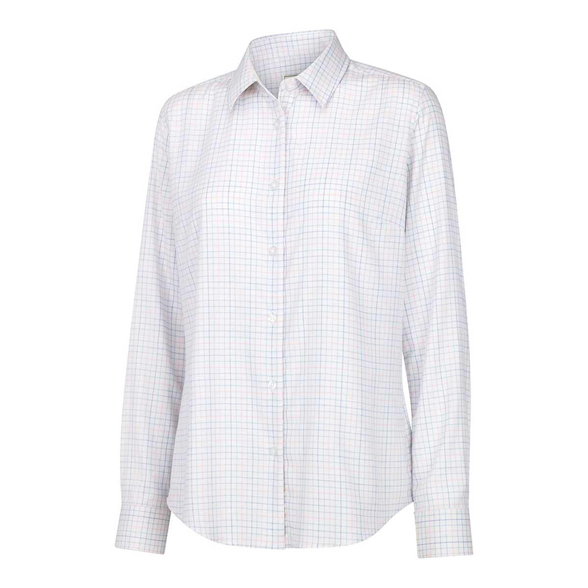 White/Pink/Blue Hoggs of Fife Ladies Callie Twill Shirt