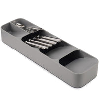 Grey Joseph Joseph DrawerStore Compact Cutlery Organiser use