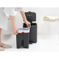 Mineral Infinite Grey Brabantia Bo Pedal Bin 7 Litre Lifestyle
