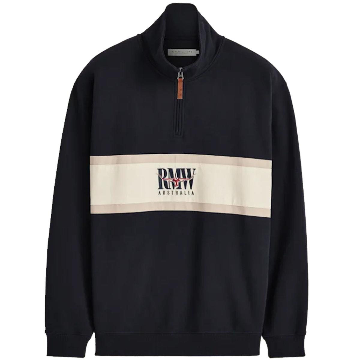 R.M. Williams Mens Classic 1/4 Zip Sweatshirt