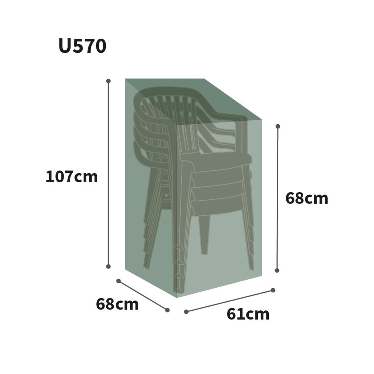 Bosmere Ultimate Protector Stacking Chair Cover Charcoal U570C