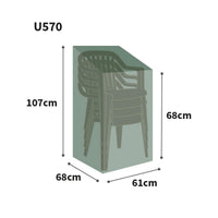 Bosmere Ultimate Protector Stacking Chair Cover size