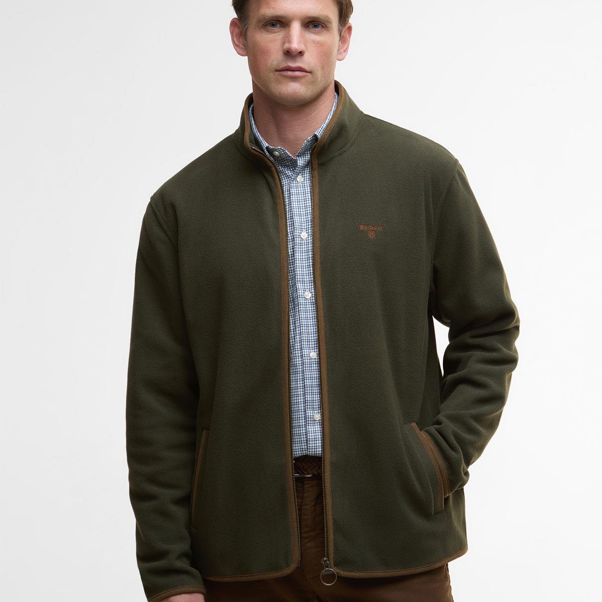 Barbour Mens Harwood Zip Thru Fleece Jacket
