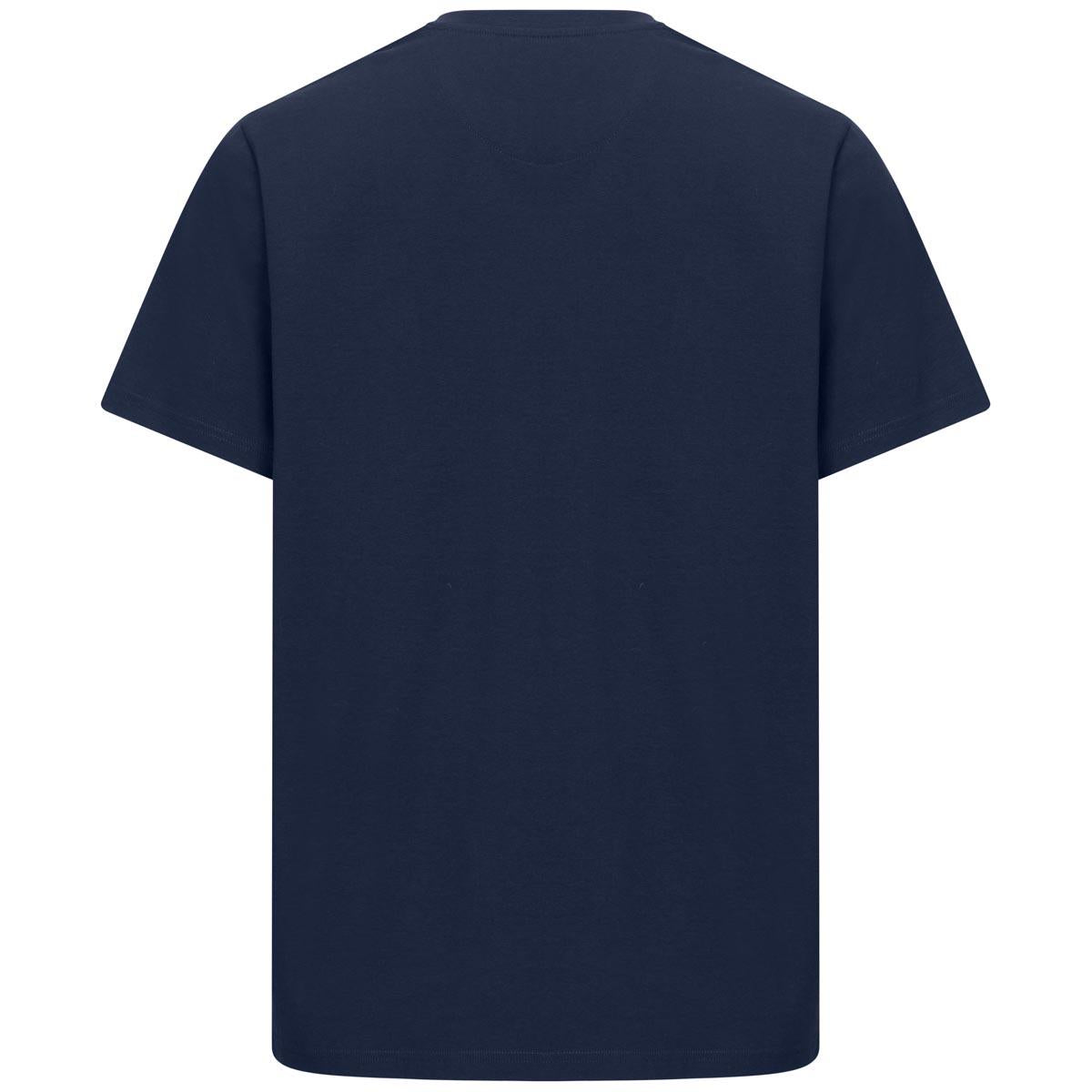 Navy Hoggs Of Fife Mens Canonbie Printed T-Shirt Back