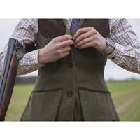 Moss Green Seeland Womens Hillside Harriet Waistcoat Lifestyle Detail