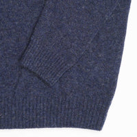 Albert and Maurice Netherton Zip Neck Lambswool Jumper Dark Navy