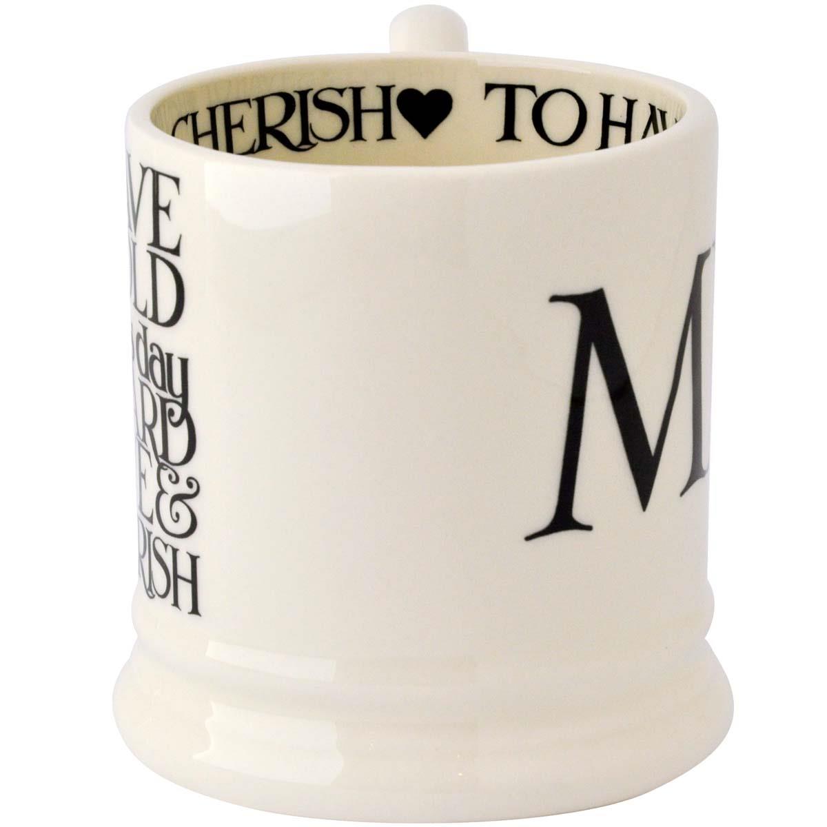 Emma Bridgewater Black Toast Mr & Mrs Mug Set