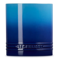 Azure Le Creuset Stoneware Utensil Jar 1.1L Side