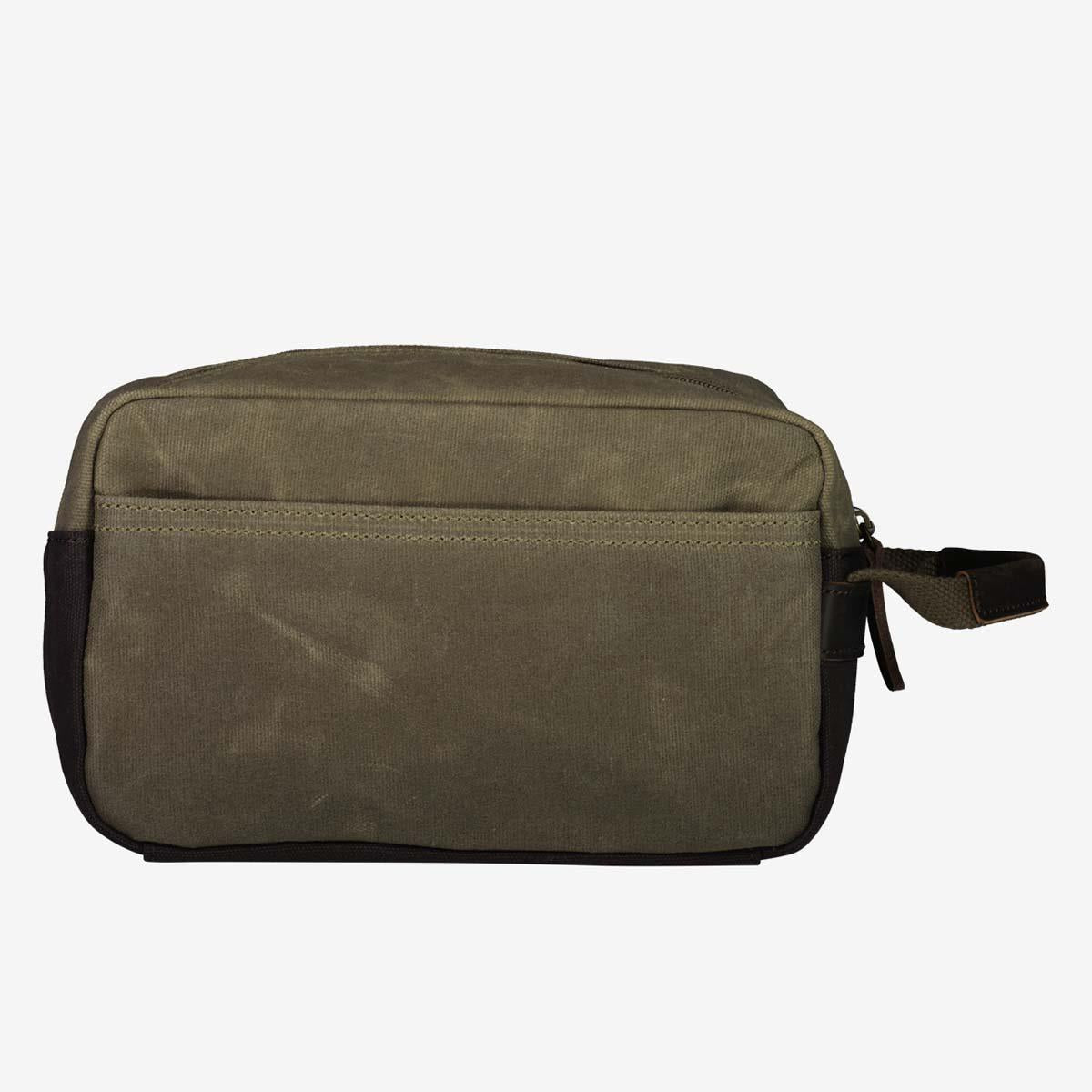 Taupe Swanndri Island Bay Wash Bag Back