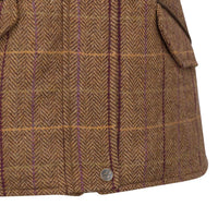 Bracken/Blackberry Hoggs Of Fife Eden Womens Technical Tweed Gilet Pocket