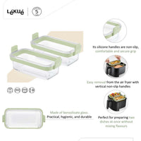 Lekue Air Fryer Dual Glass Dishes Set of 2