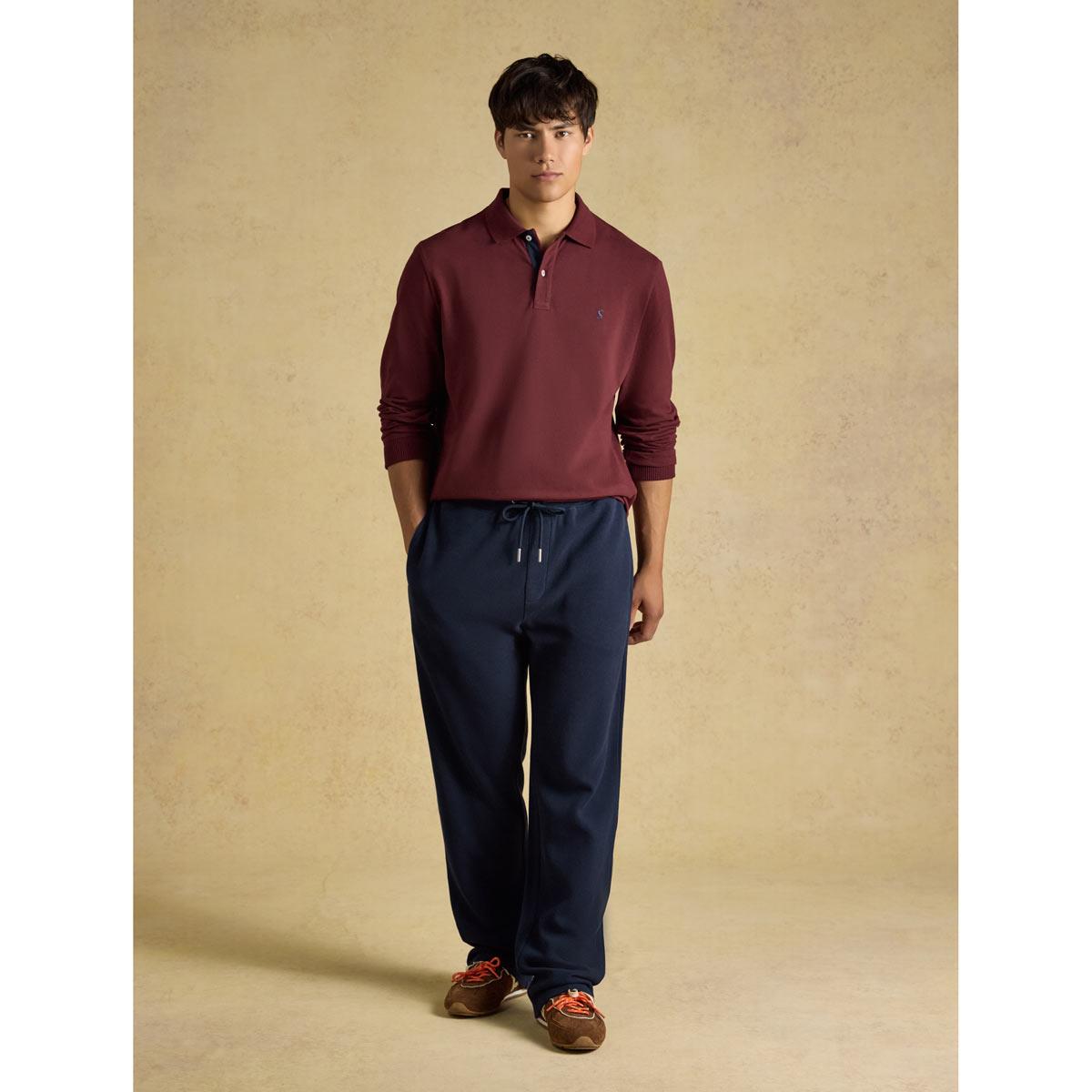 Joules Mens Woody Long Sleeve Polo Shirt