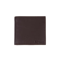 Brown/Tan Barbour Elvington Leather Billfold Coin Wallet