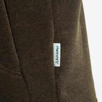Dark Olive Schoffel Mens Berkeley 1/4 Zip Fleece Label
