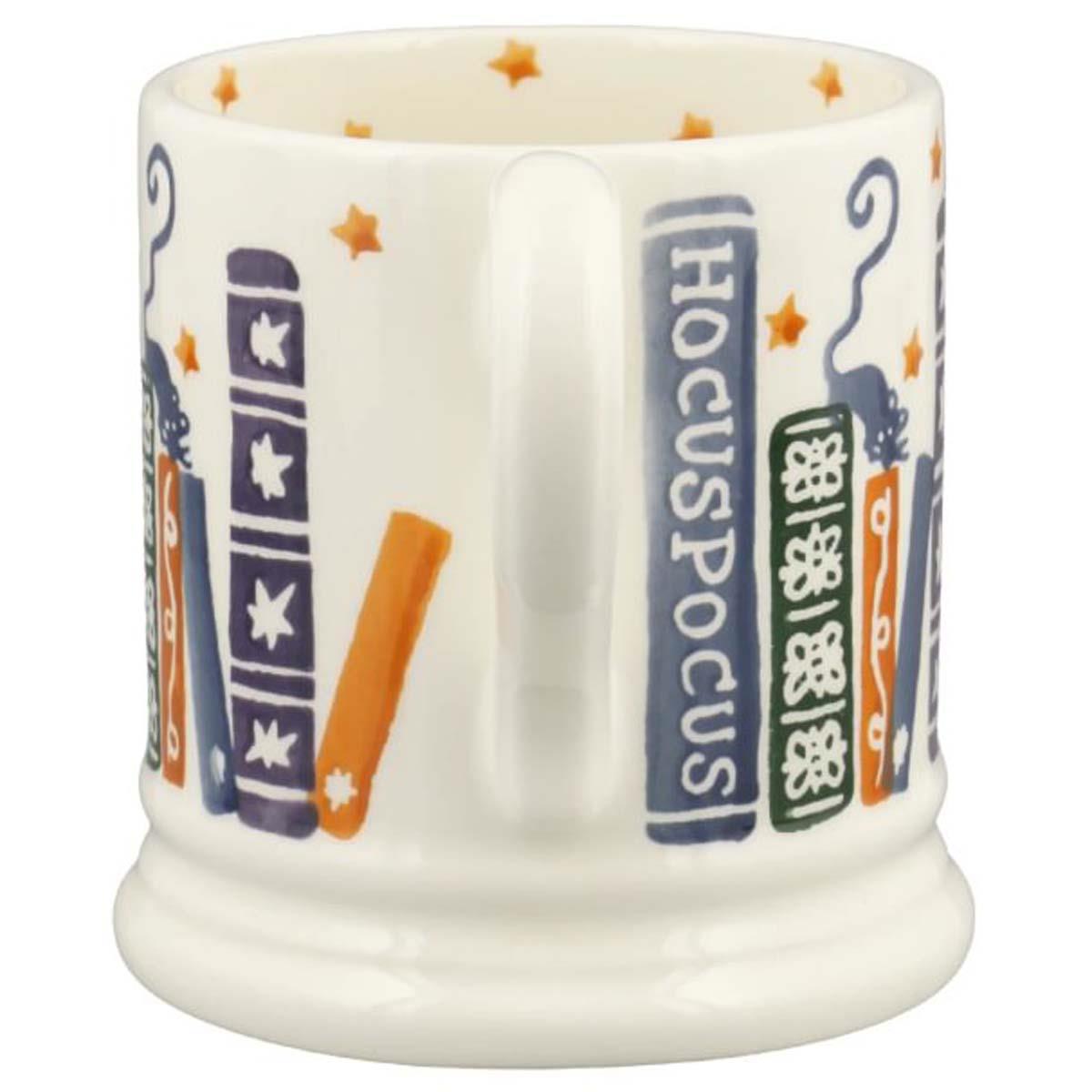 Emma Bridgewater Halloween Spooky Spell Books Half Pint Mug Handle