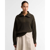 Barbour Womens Lavensdale Half Zip Fleck Knitted Jumper