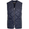 Navy Barbour Mens Large Box Quilted Liner