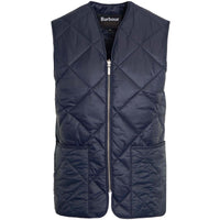Navy Barbour Mens Large Box Quilted Liner