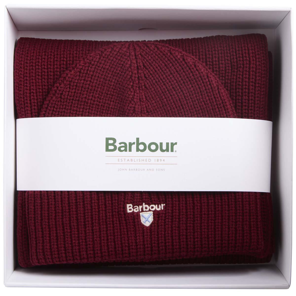 Barbour Mens Cascade Beanie & Scarf Gift Set