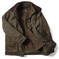 Khaki Holland Cooper Mens Stamford Field Coat With Zip Open