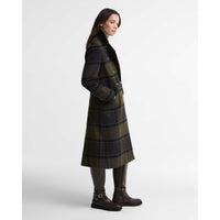 Barbour Womens Cottesmore Checked Wool Coat