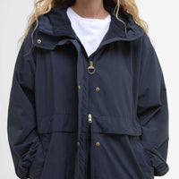 Dark Navy Barbour Womens Naboo Showerproof Jacket Zip